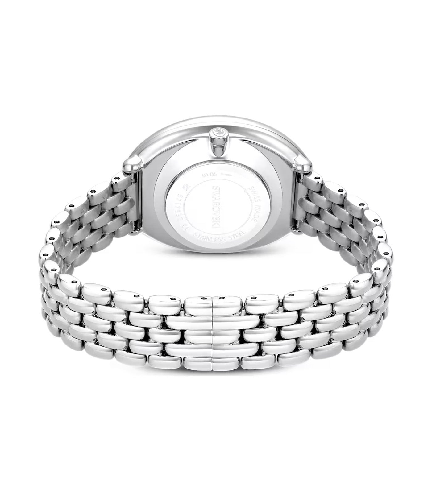Imber Oval Watch Swiss Made, Metal Bracelet, Stainless Steel Silver