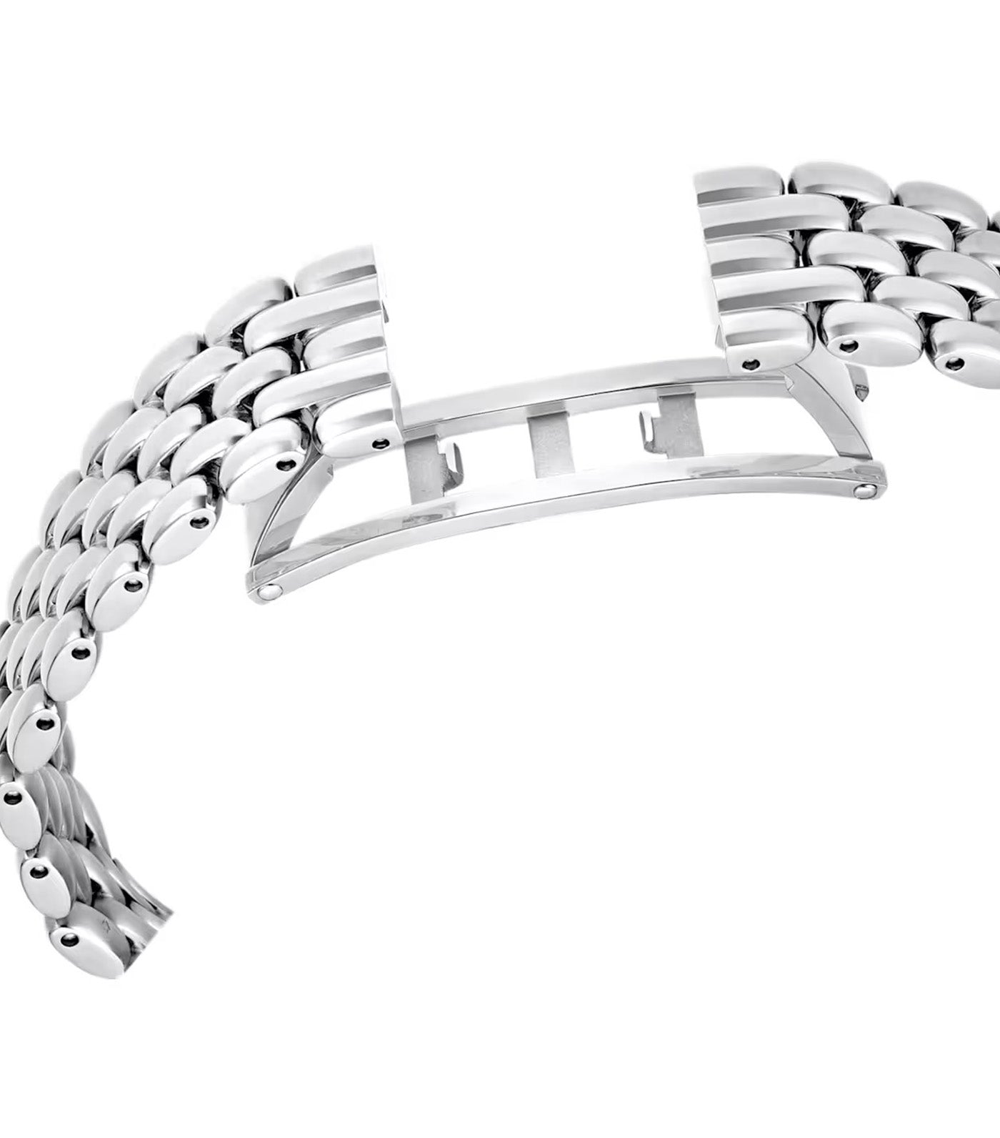 Imber Oval Watch Swiss Made, Metal Bracelet, Stainless Steel Silver
