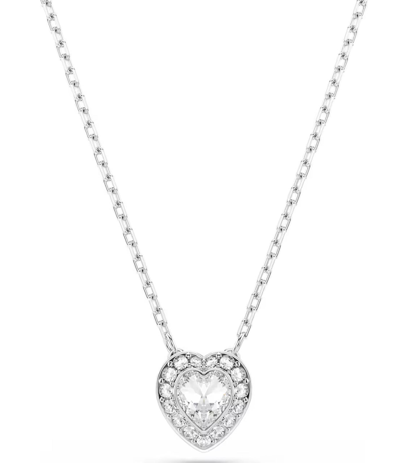 Ariana Grande x Swarovski Set Mixed Cuts, Heart, White, Rhodium Plated