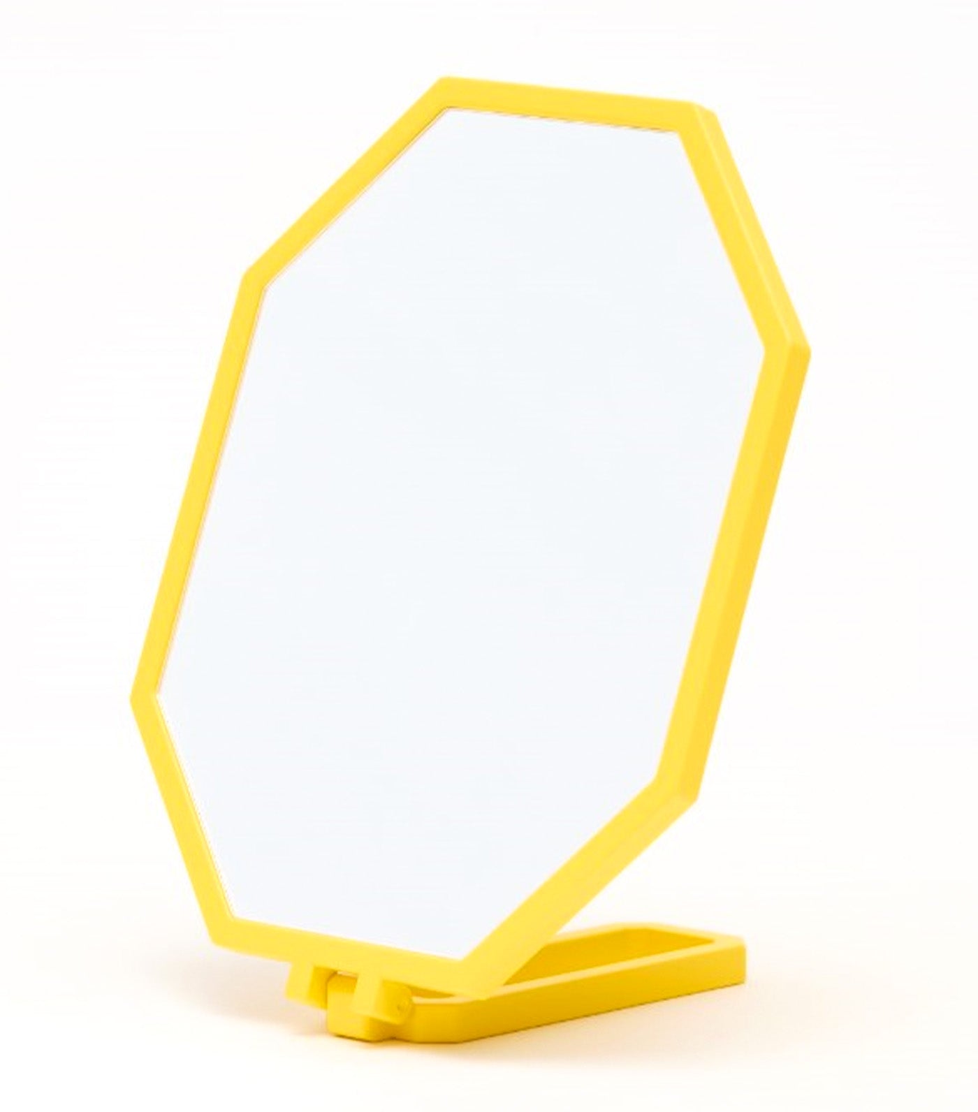 Complimentary Valentine's Day 2025 Octagon Travel Mirror Yellow