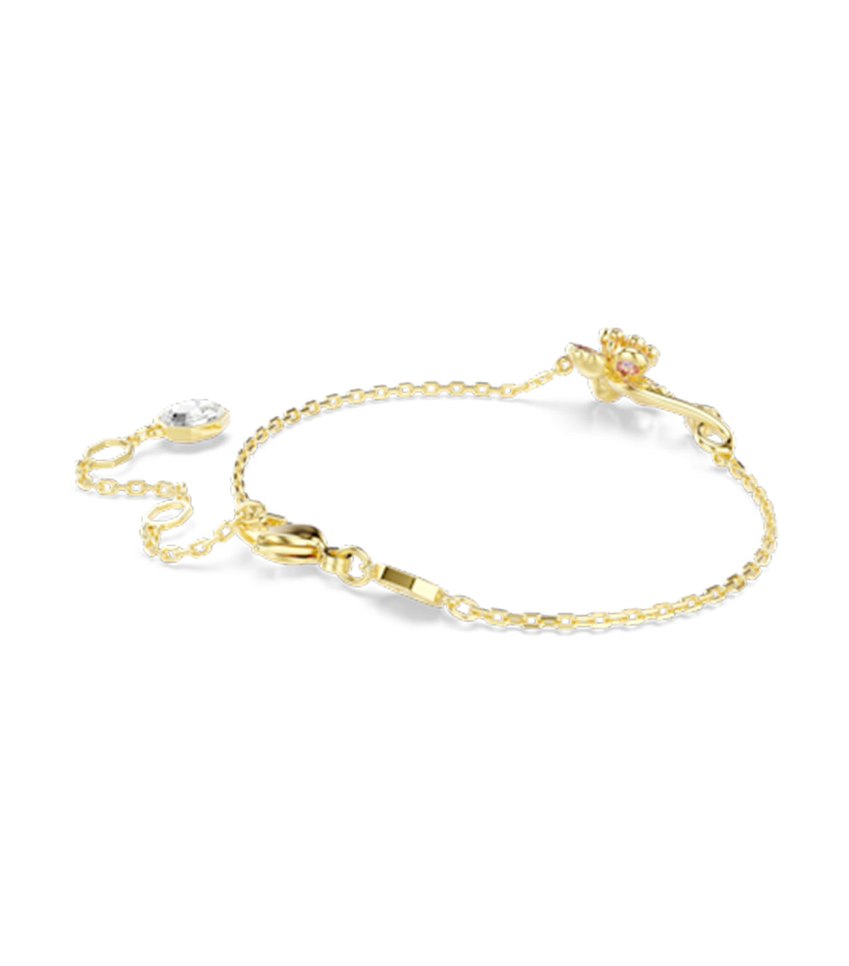 Idyllia Bracelet Mixed Cuts Flower 18K Gold Finish Multicolored