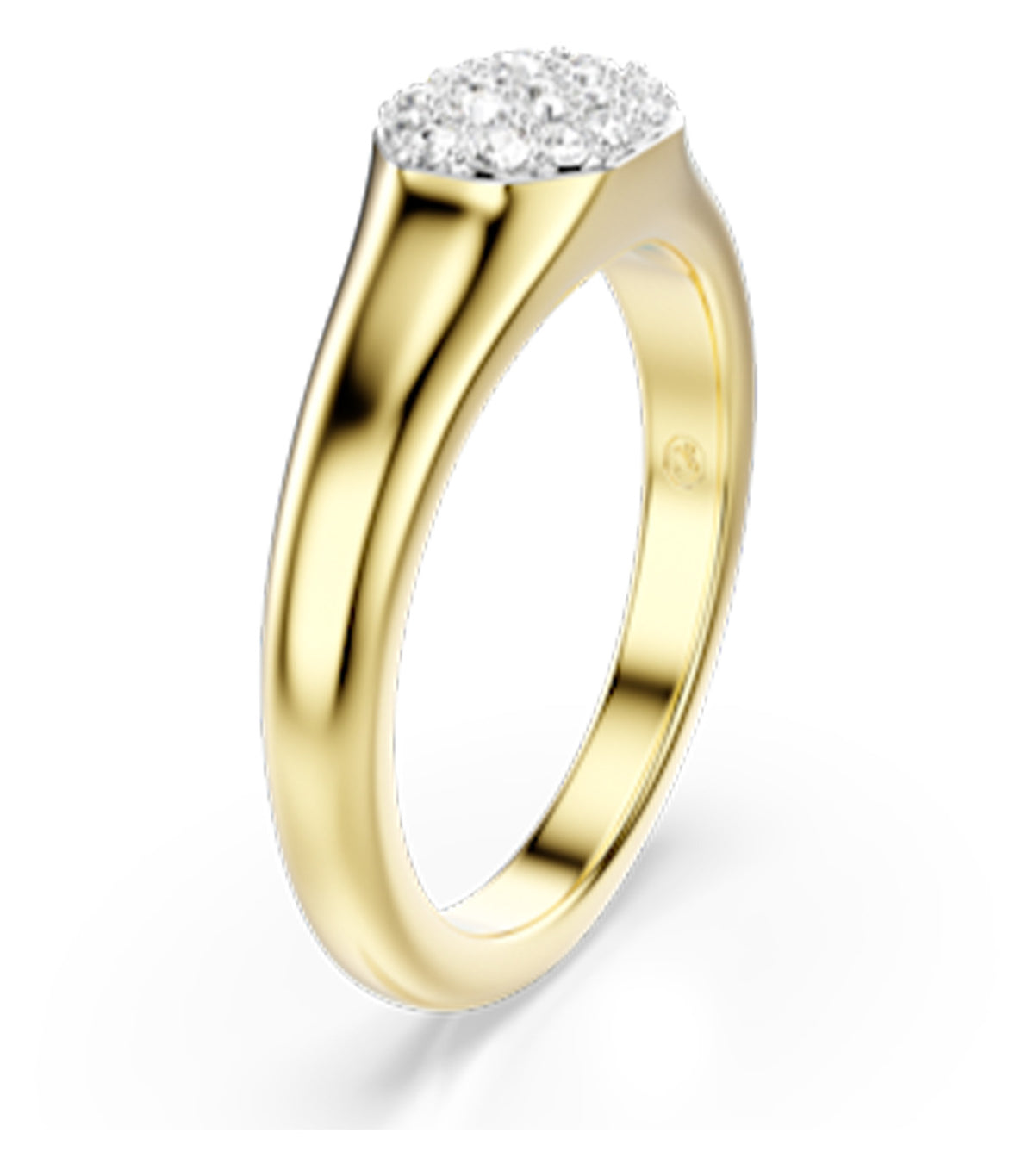 Dextera Ring Mixed Cuts 18K Gold Finish White
