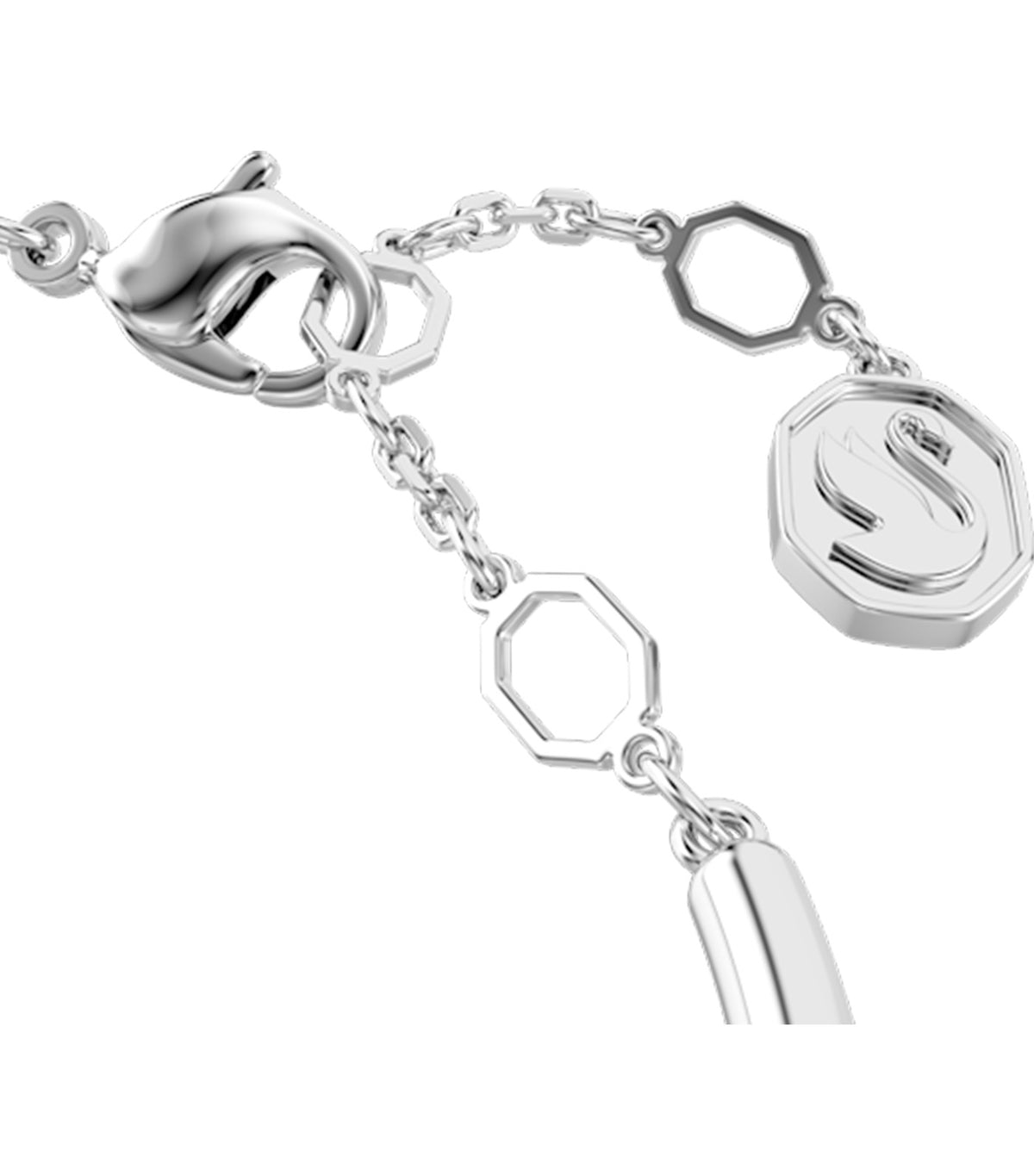 Dextera Bangle Round Cut Rhodium Plated White