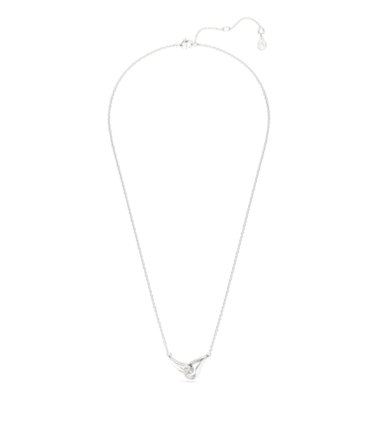 Swarovski Classica Pendant Round Cut Interlocking Sterling Silver White