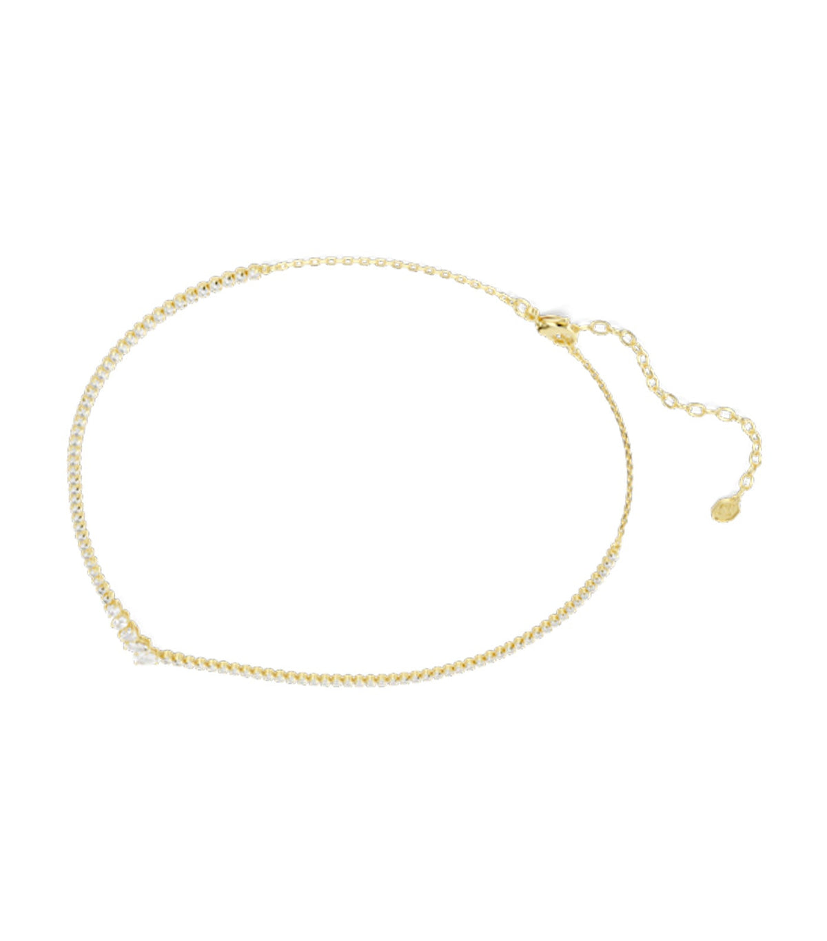 Mesmera Necklace Mixed Cuts 18K Gold Finish White