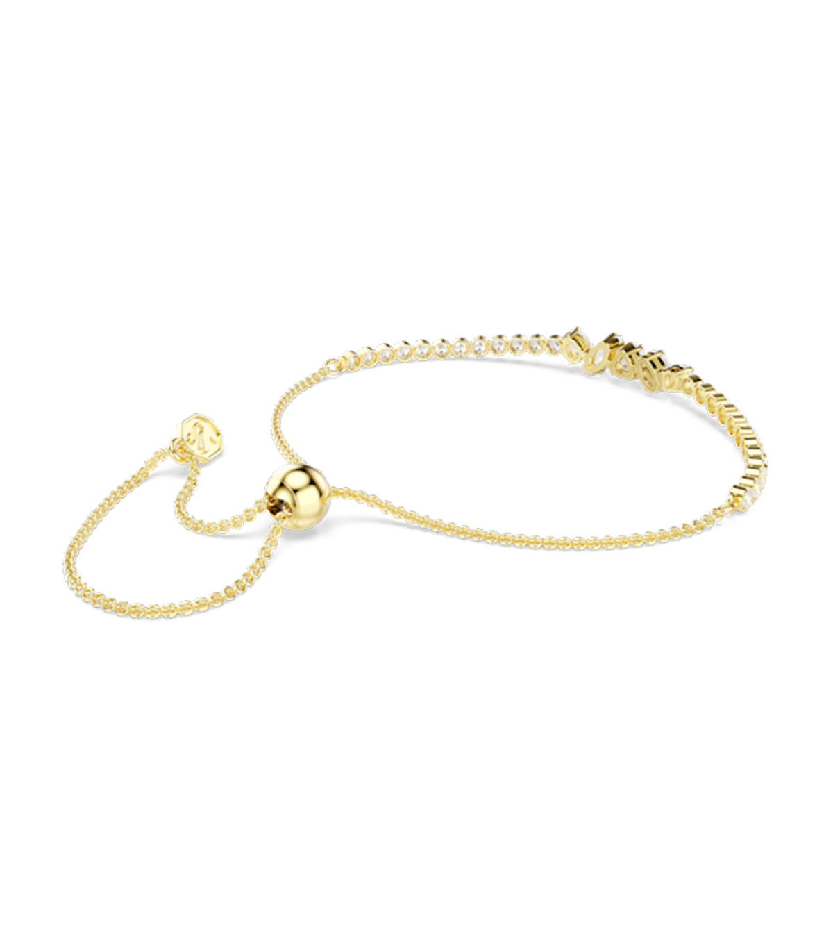 Mesmera Bracelet Mixed Cuts 18K Gold Finish White