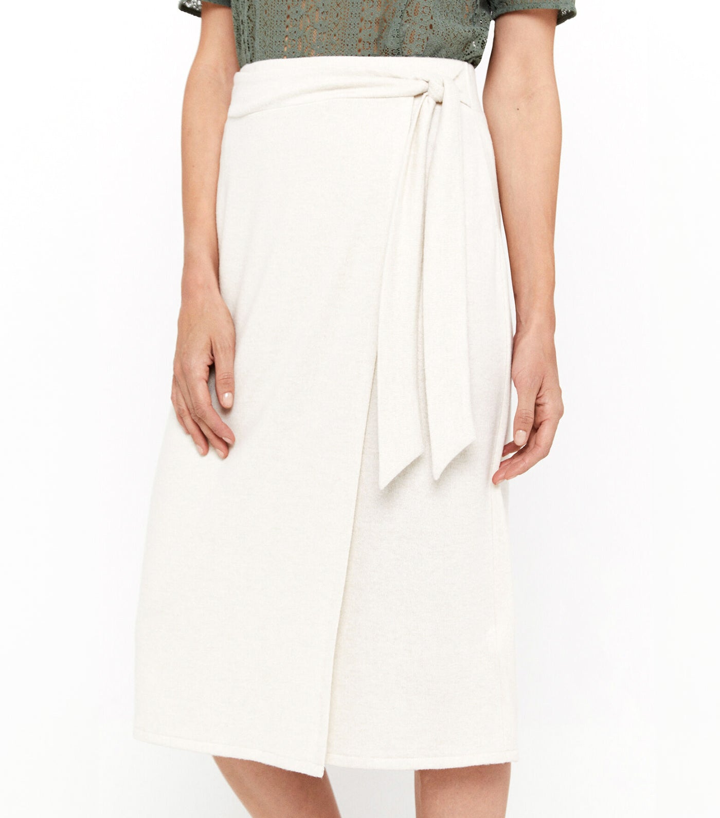 Jersey knit midi skirt best sale