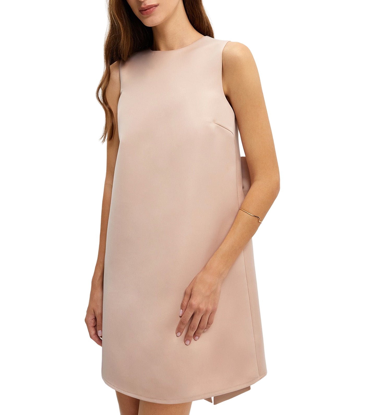 Bow Back Sleeveless Mini Dress Light Pink