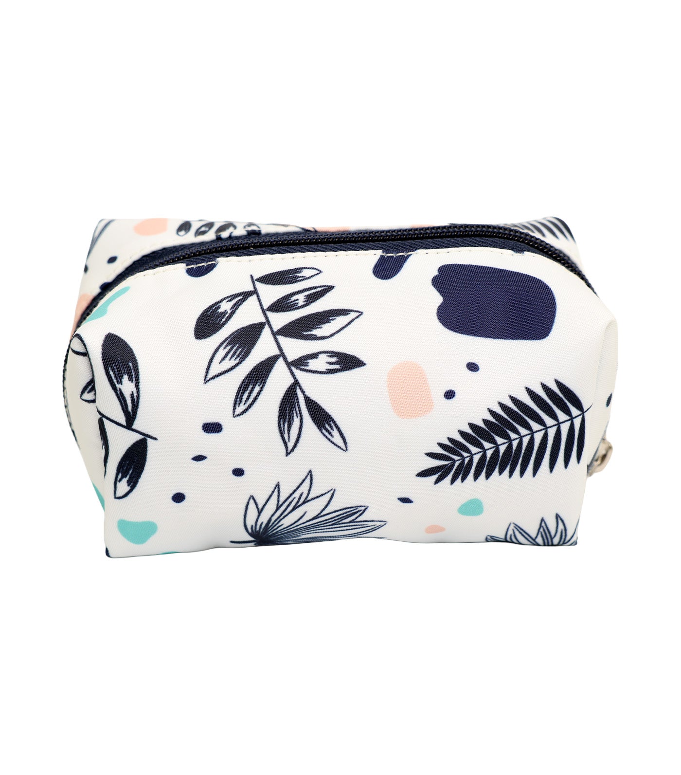 Soft Cosmetic Case - White Navy