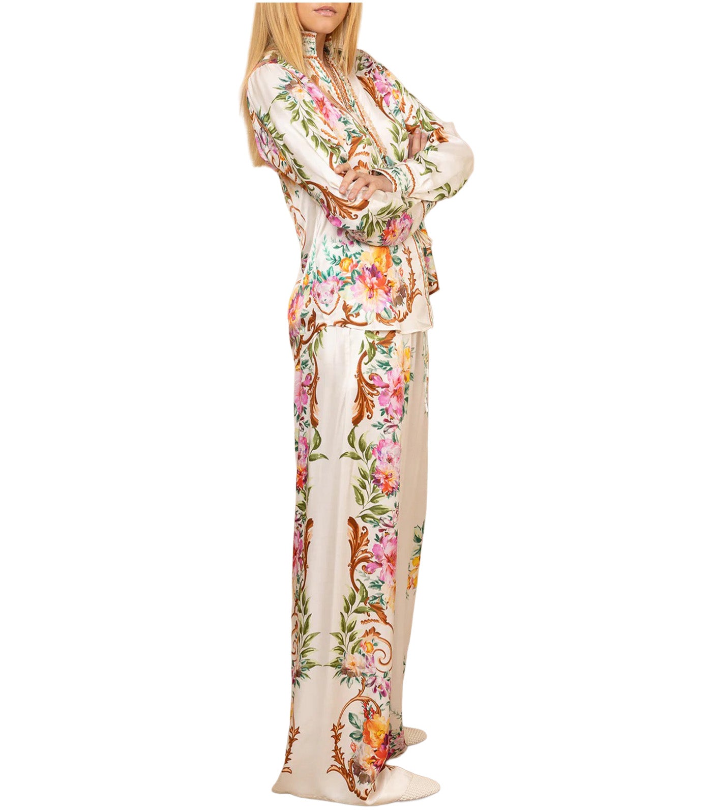 Lyanna Charmeuse Pant Ivory