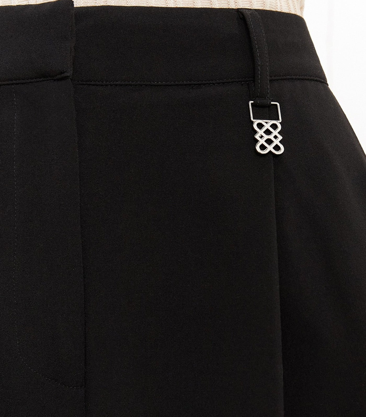 Pomelo Wide Leg Trousers Black