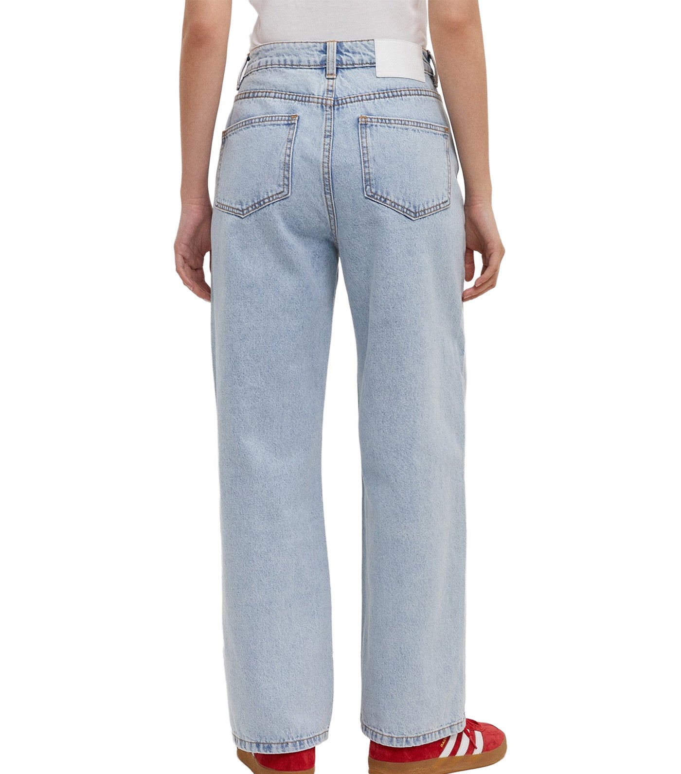 Pomelo Heart Cut Out Jeans Blue