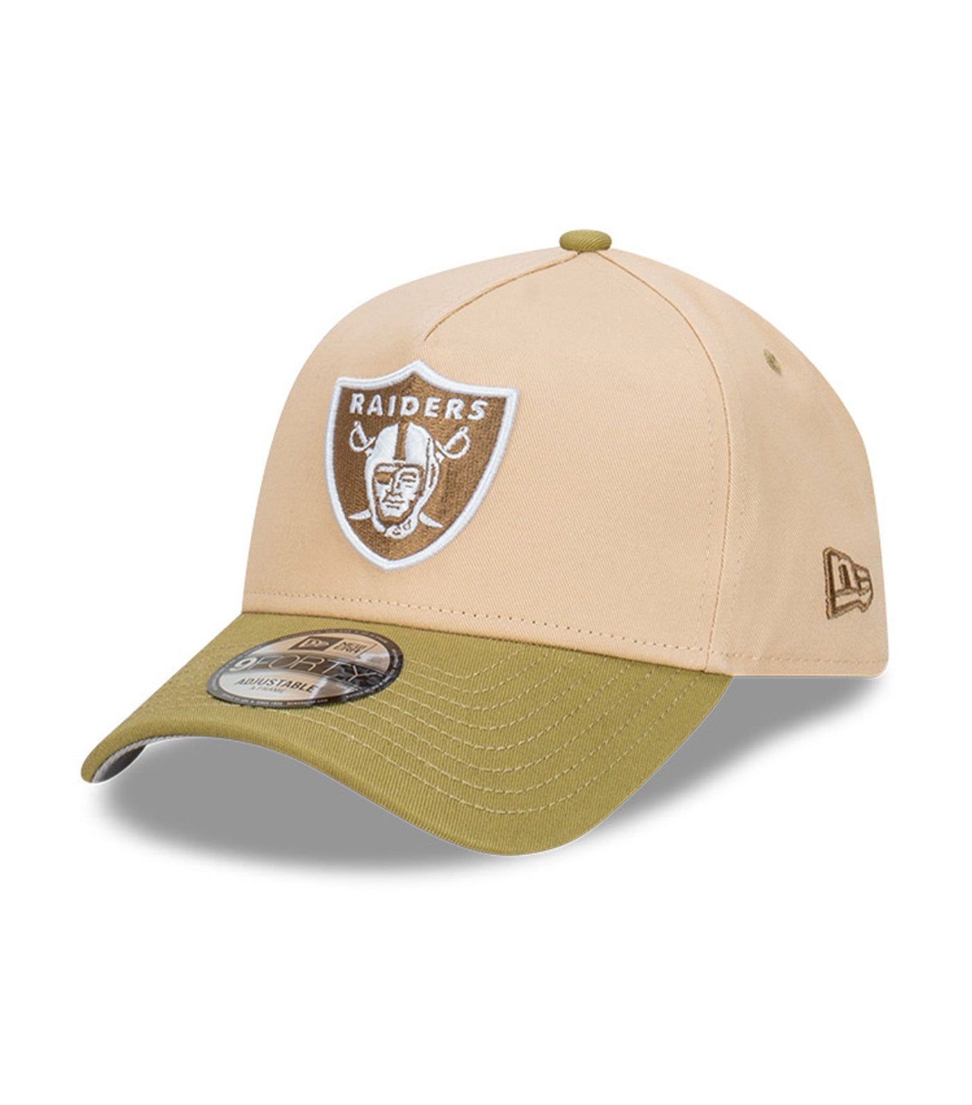 Las Vegas Raiders 9FORTY A-Frame Snapback Cap Beansprout Oat Milk