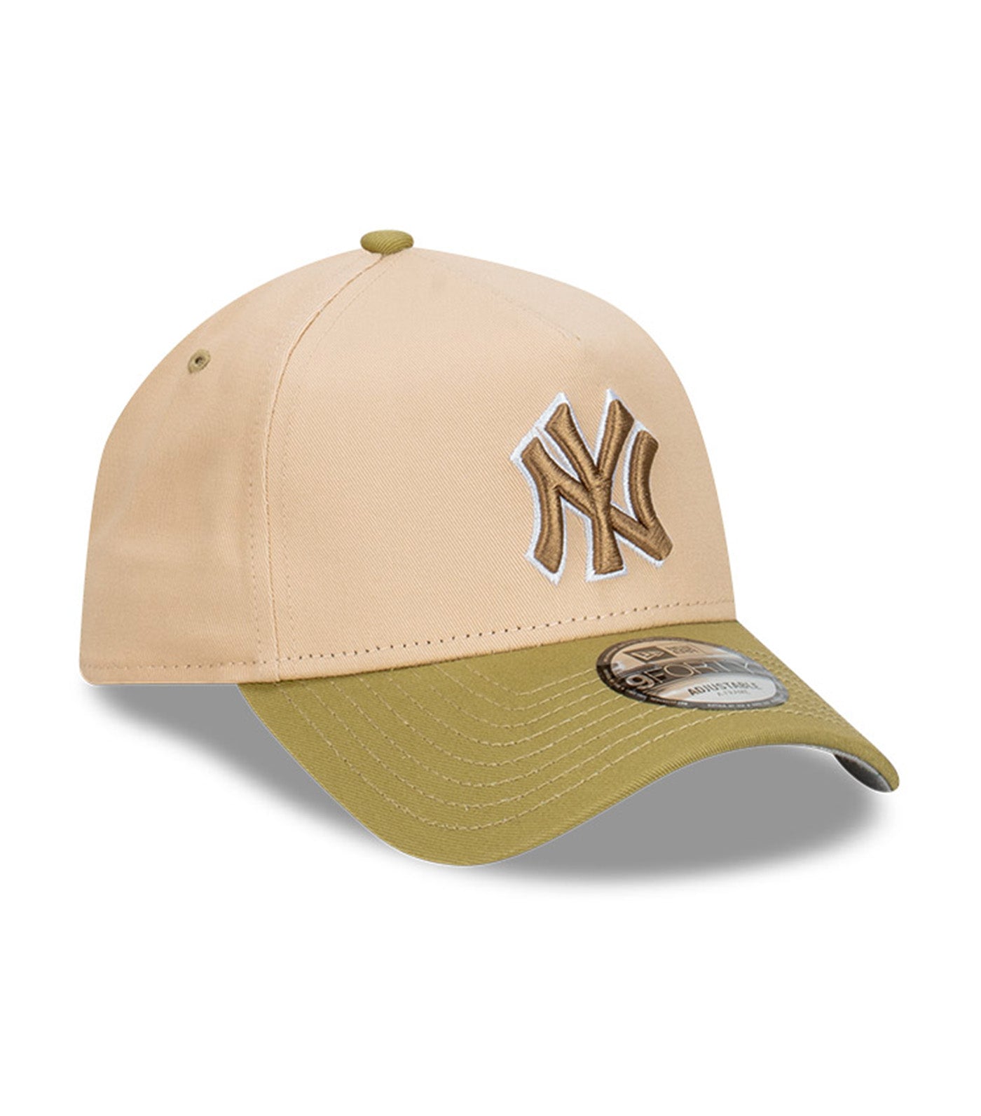 New York Yankees 9FORTY A-Frame Snapback Cap Beansprout Oat Milk