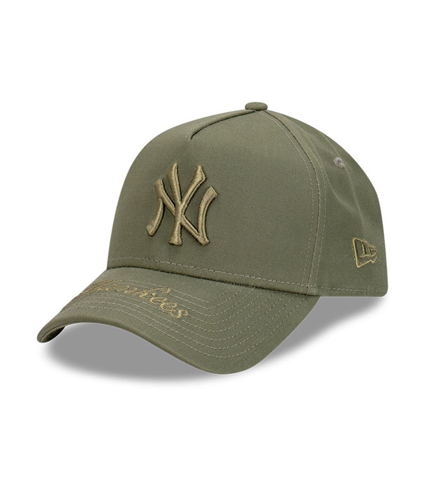 New York Yankees 9FORTY A-Frame Snapback Cap New Olive