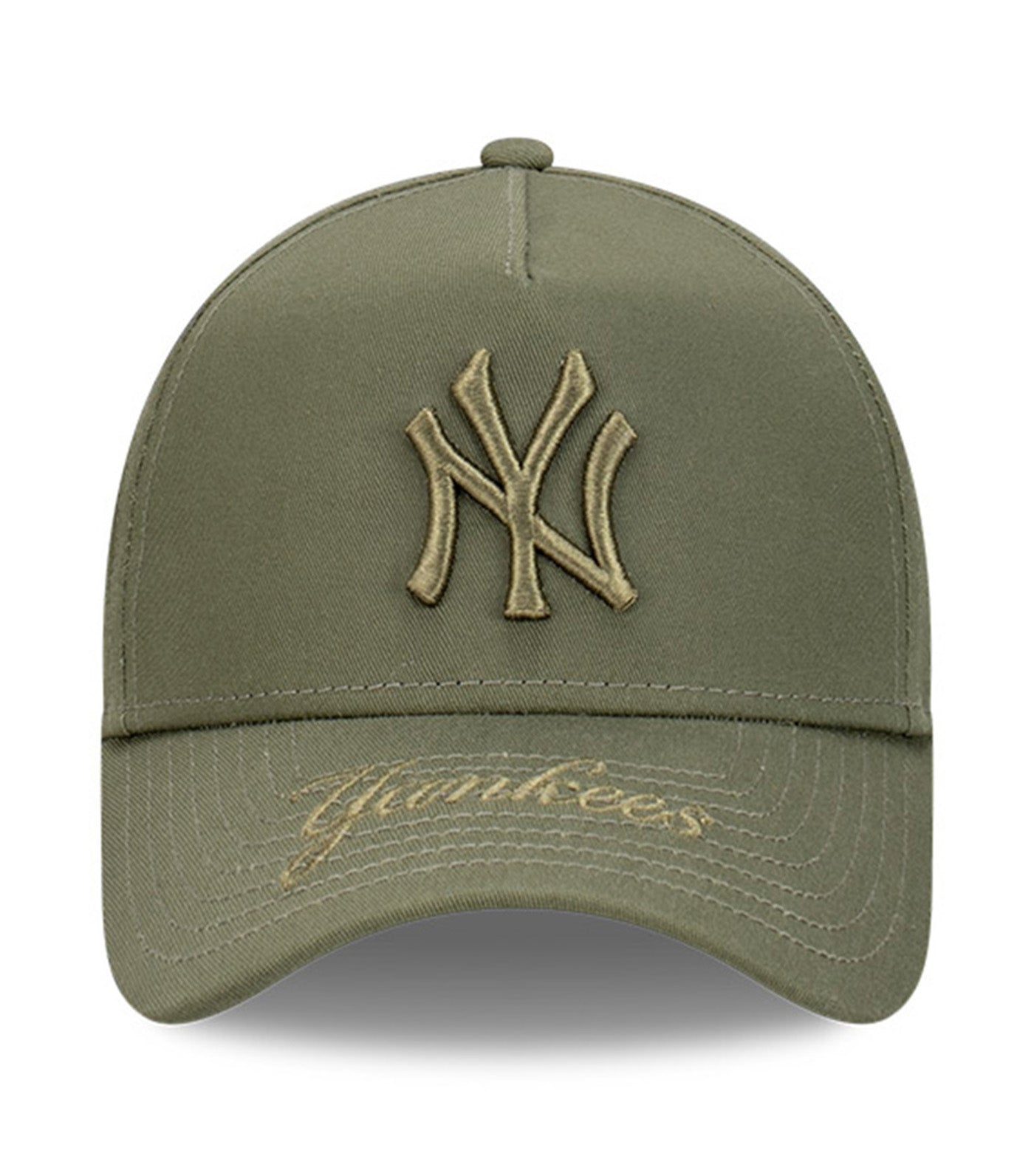 New York Yankees 9FORTY A-Frame Snapback Cap New Olive