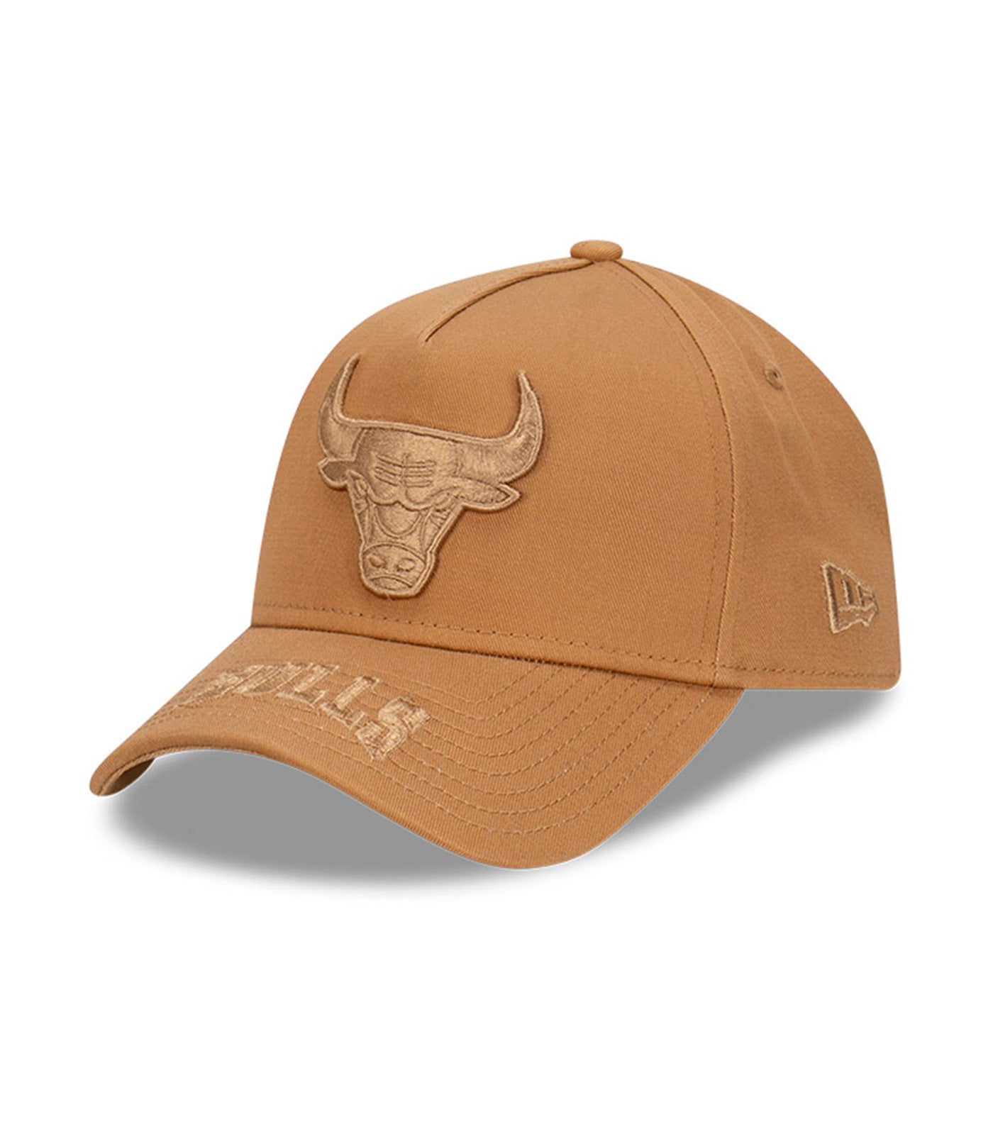 Chicago Bulls 9FORTY A-Frame Snapback Cap Wheat