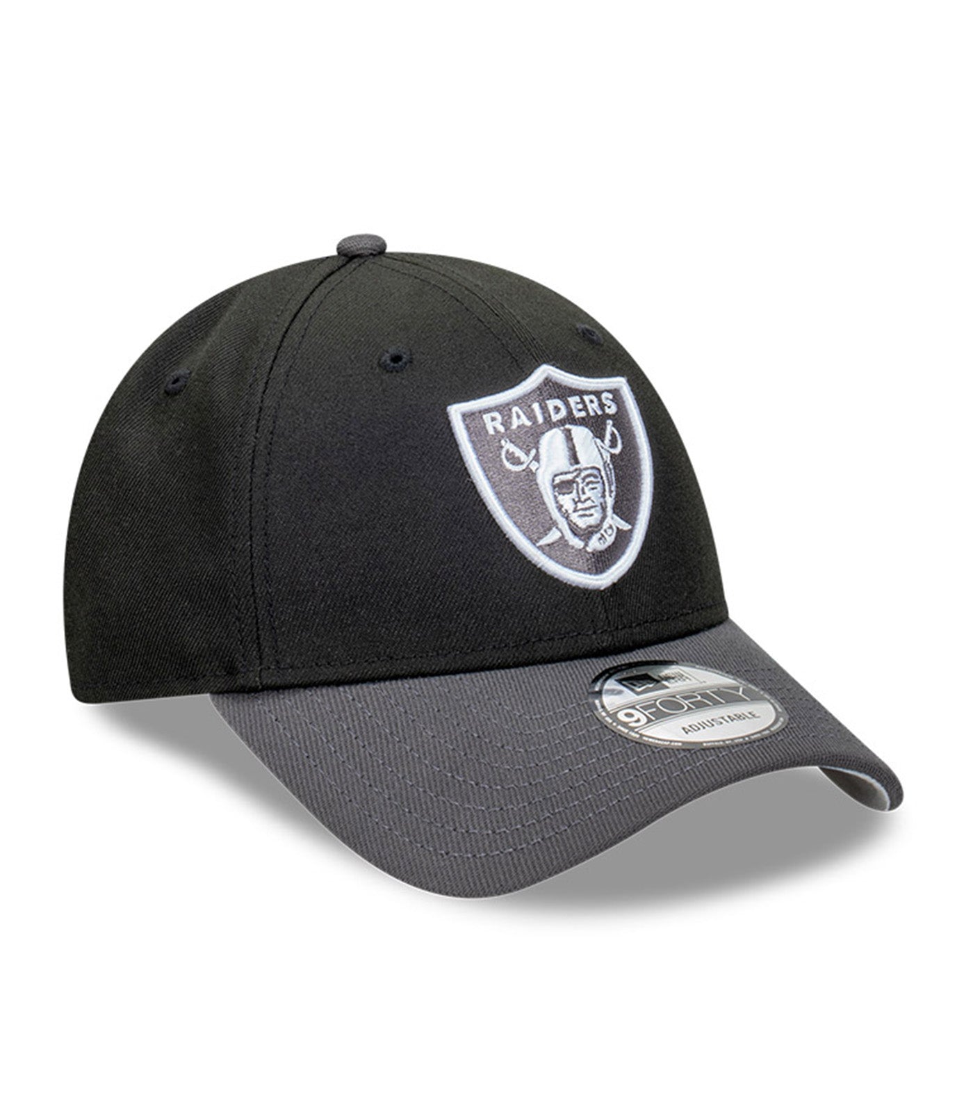 Las Vegas Raiders Curved Snapback Cap Repreve Two Tone Black