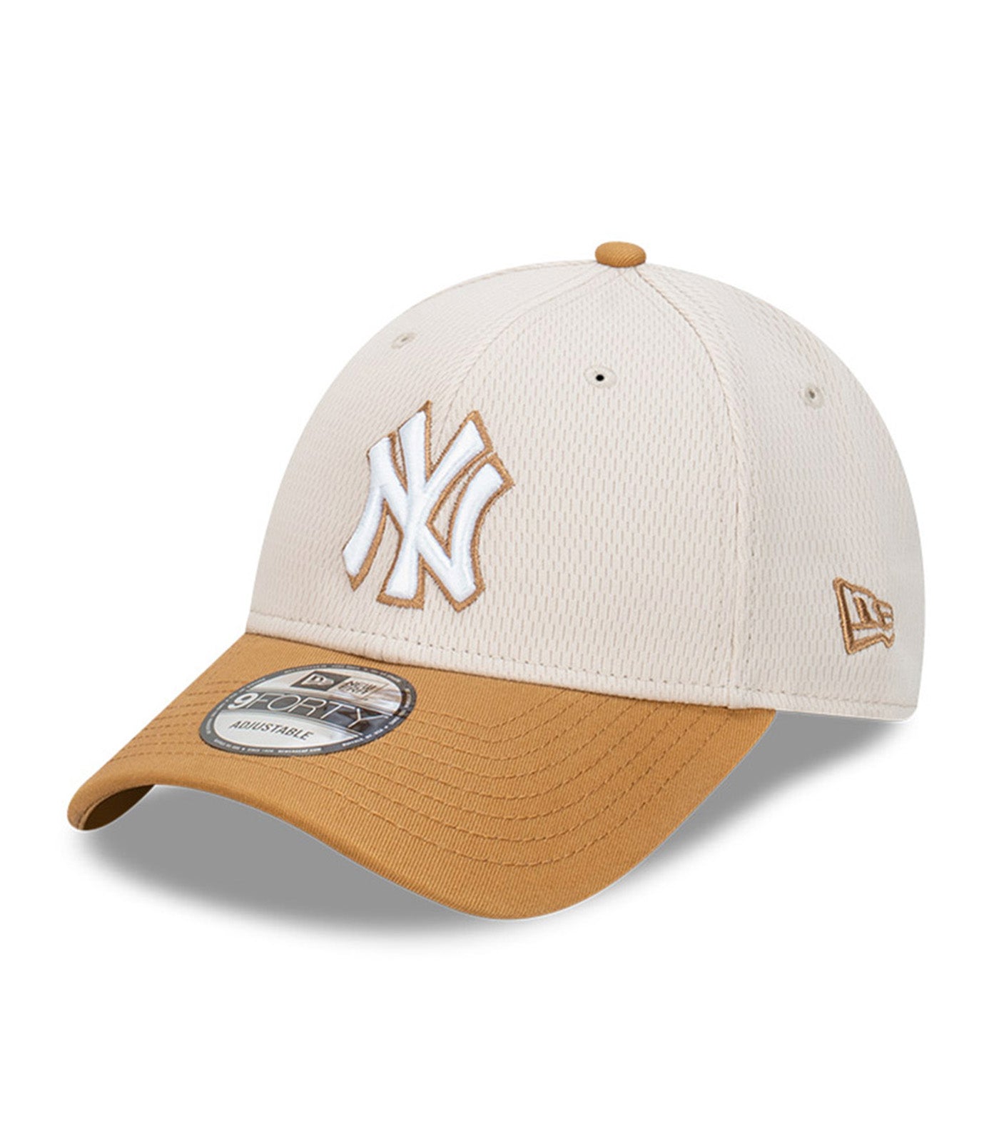 New York Yankees 9FORTY Curved Snapback Cap Distressed Hallmark Two Tone Stone
