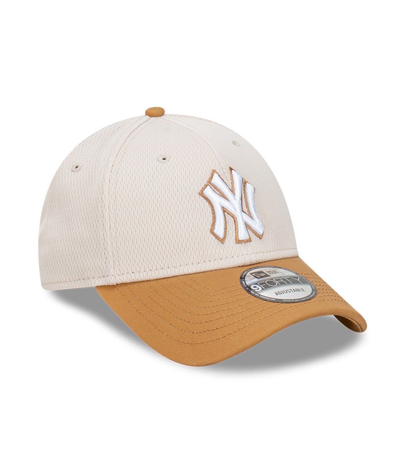 New York Yankees 9FORTY Curved Snapback Cap Distressed Hallmark Two Tone Stone