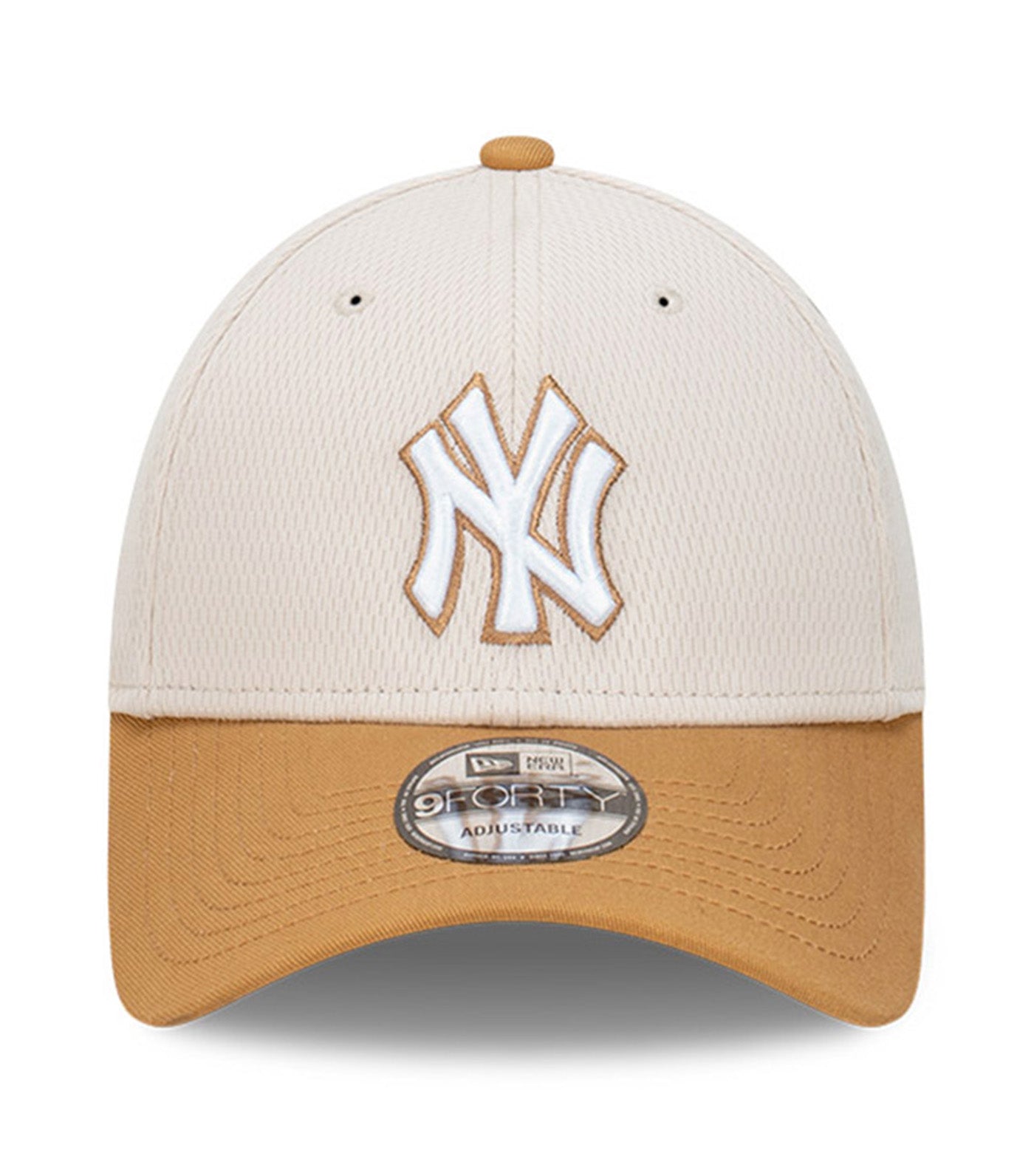New York Yankees 9FORTY Curved Snapback Cap Distressed Hallmark Two Tone Stone