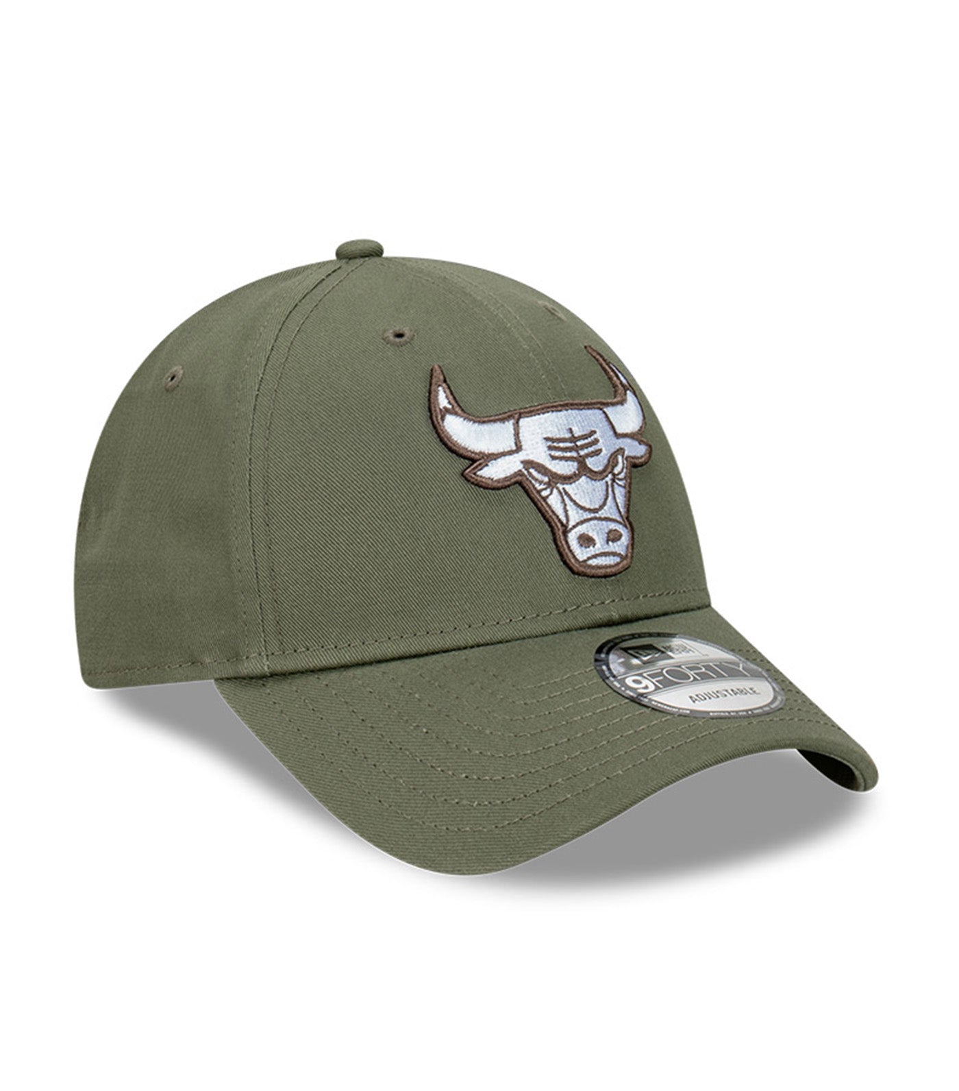 Chicago Bulls 9FORTY A-Frame Snapback Cap Dark Olive