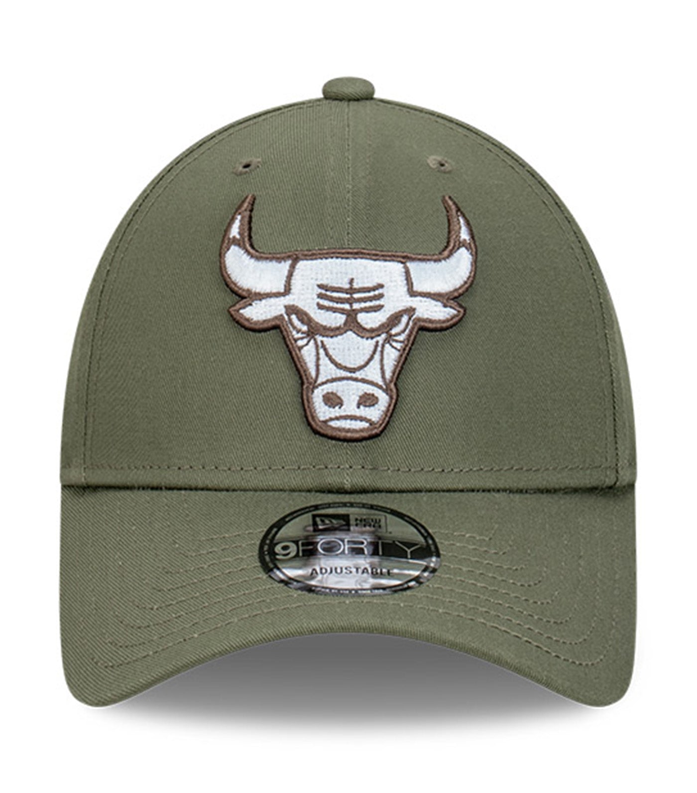 Chicago Bulls 9FORTY A-Frame Snapback Cap Dark Olive