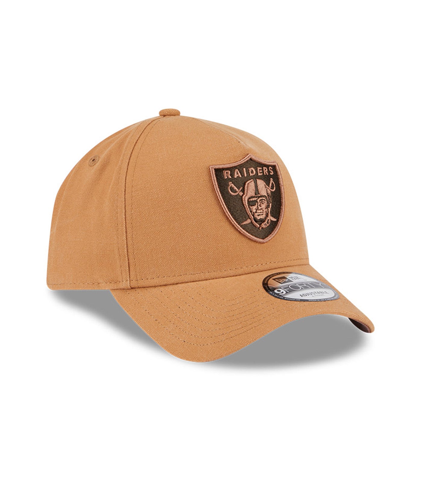 Las Vegas Raiders 9FORTY A-Frame Adjustable Cap Washed Canvas Bronze