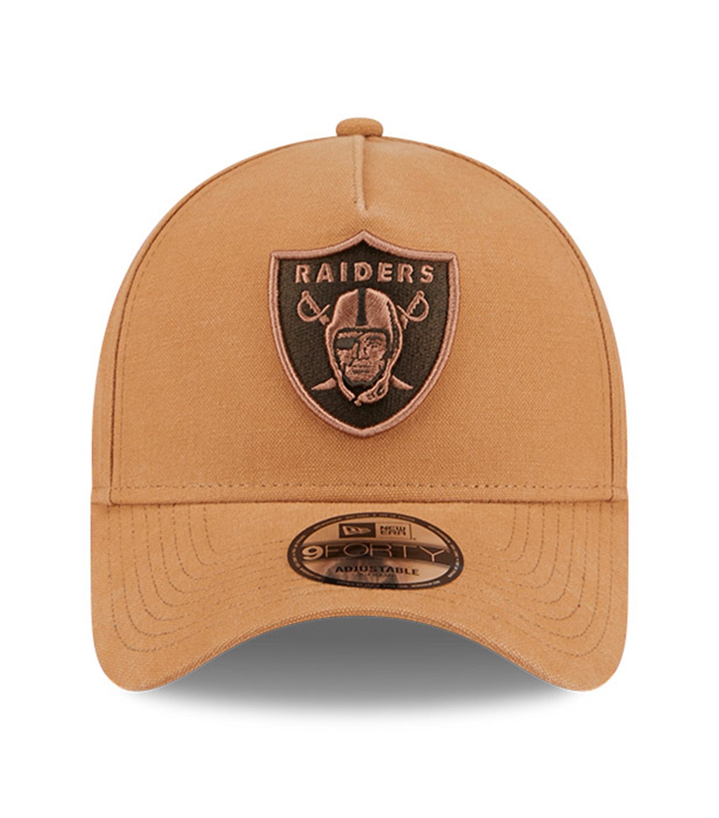 Las Vegas Raiders 9FORTY A-Frame Adjustable Cap Washed Canvas Bronze