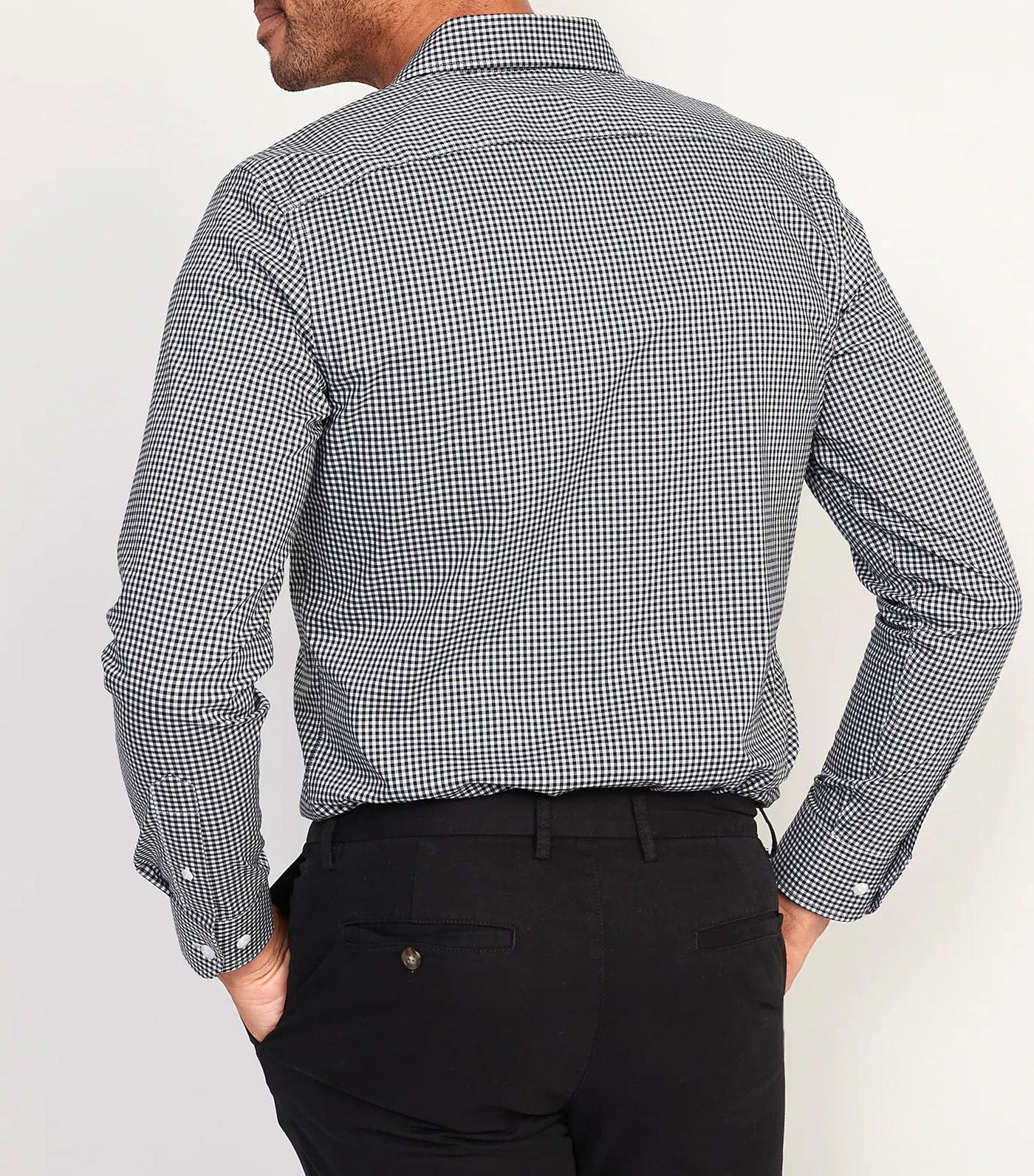 Slim-Fit Pro Signature Performance Dress Shirt for Men Mini Check