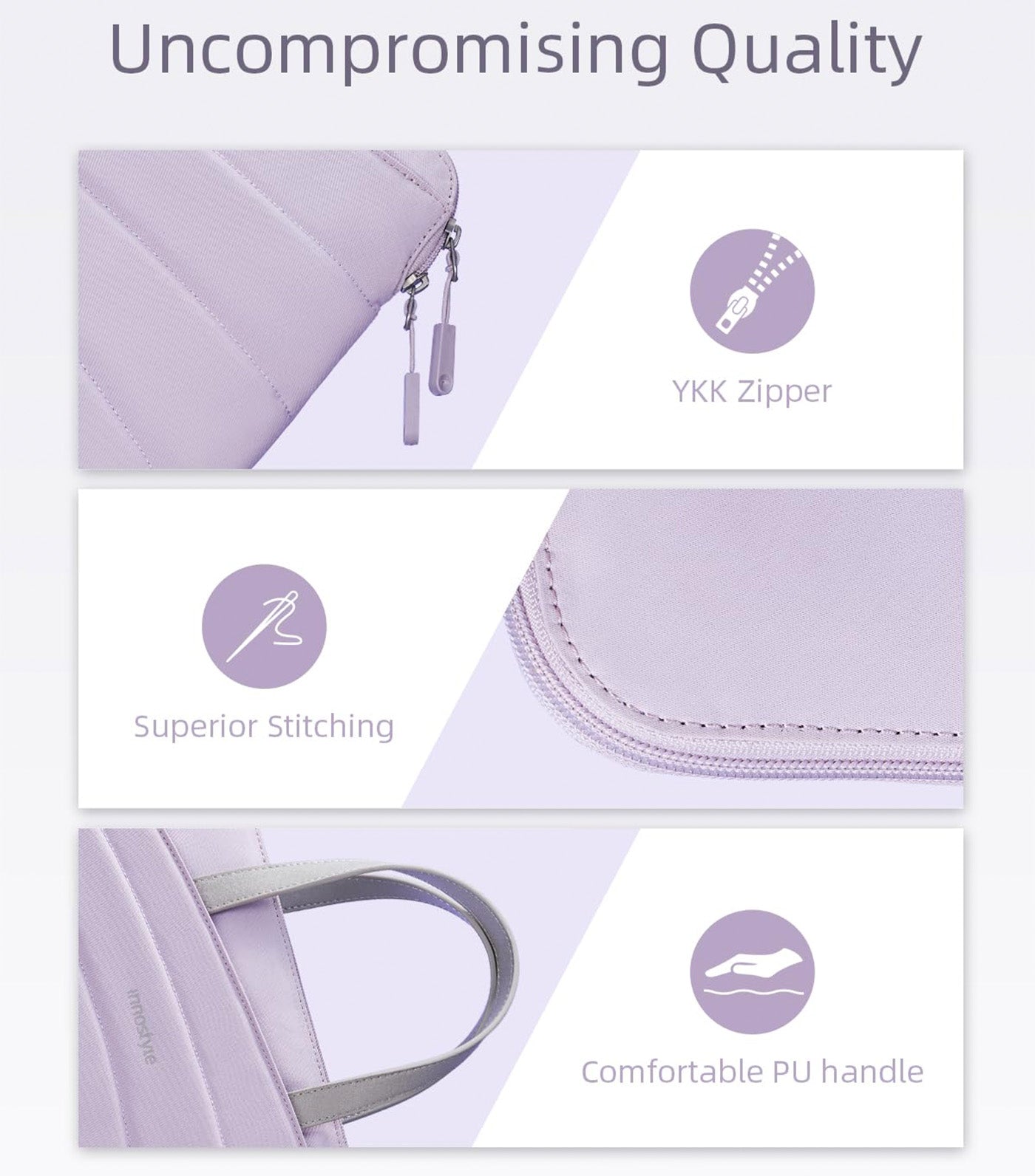 CarryLite Slim Laptop Sleeve Lavender