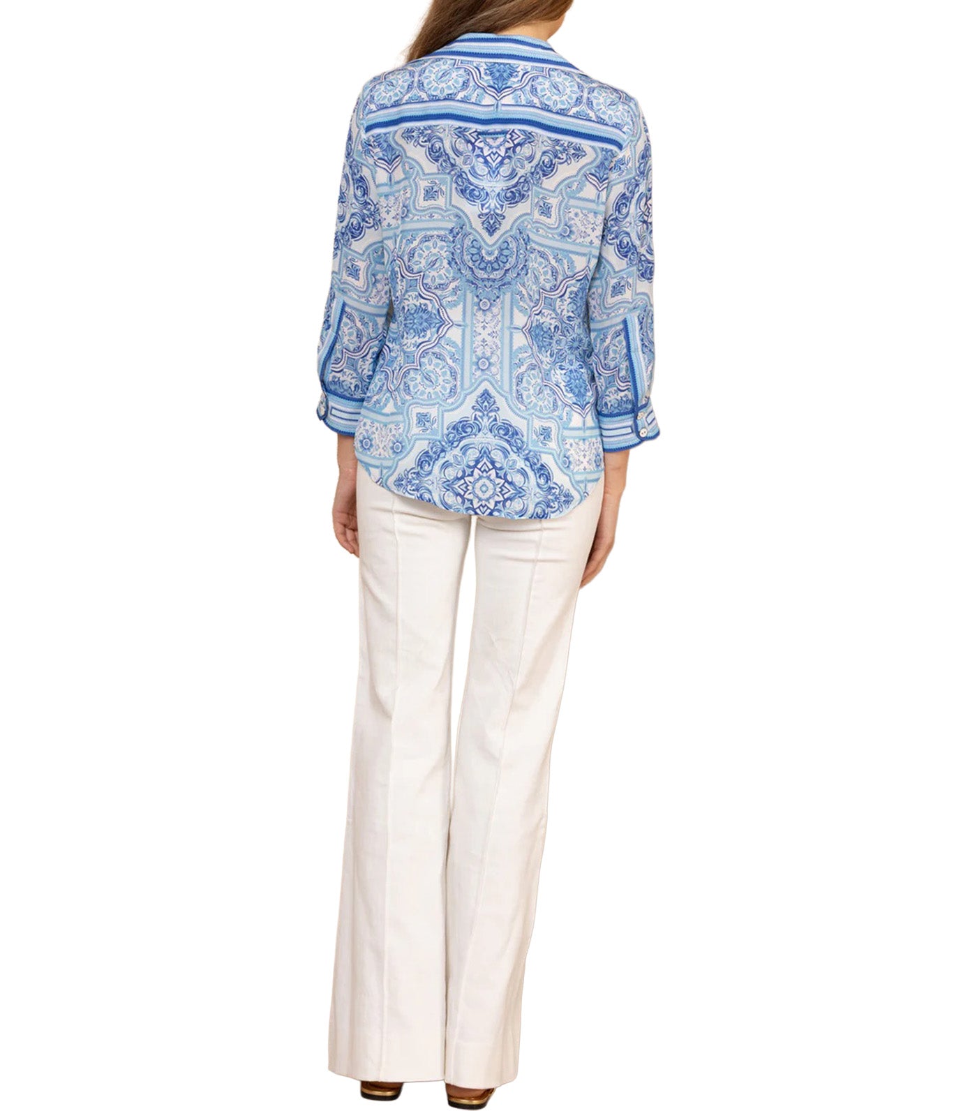 Hale Bob Fianna Silk Top Blue