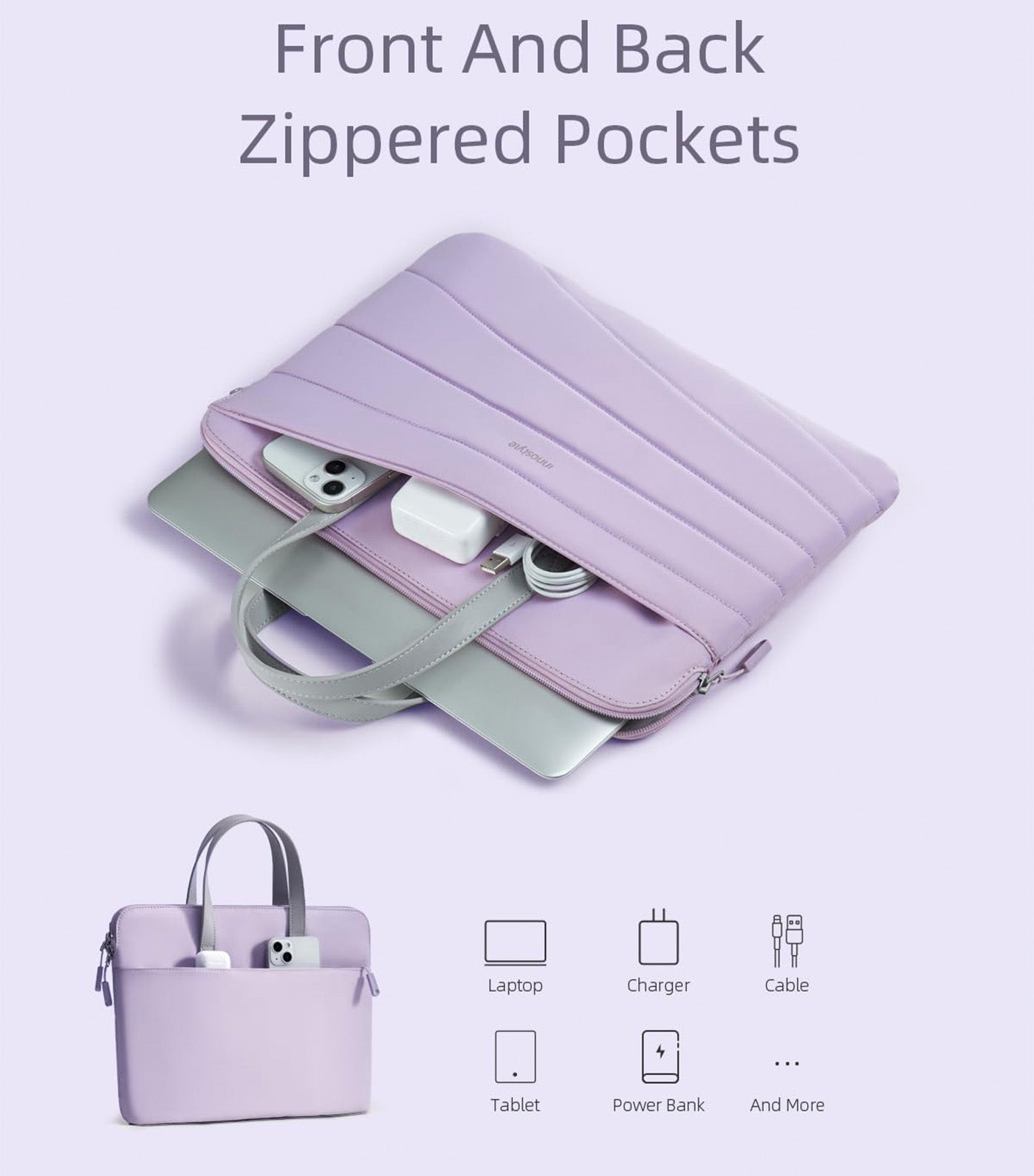 CarryLite Slim Laptop Sleeve Lavender