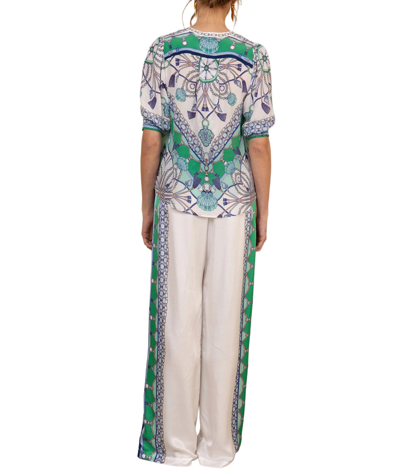 Hale Bob Roux Silk Top Blue