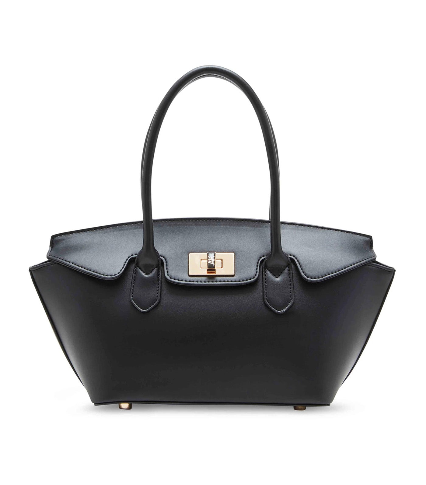 East West Clam Closure Satchel Black