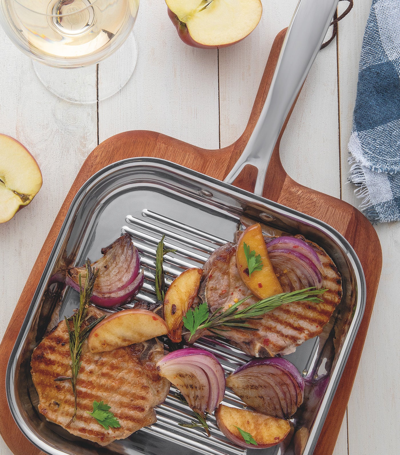 Grano Stainless Steel Griddle Pan - 1.9L