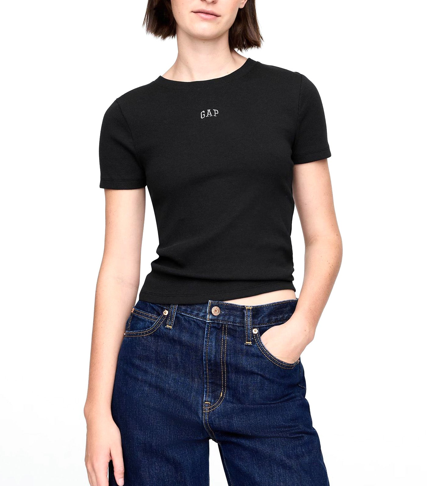 Modern Logo Crop T-Shirt
