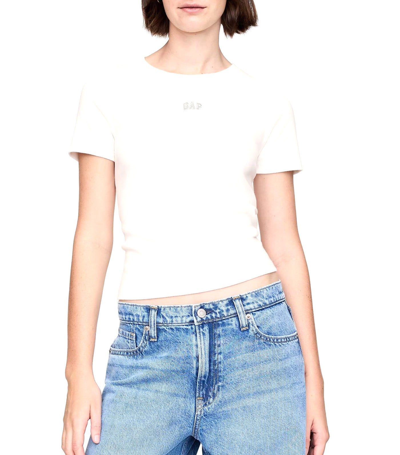 Modern Logo Crop T-Shirt