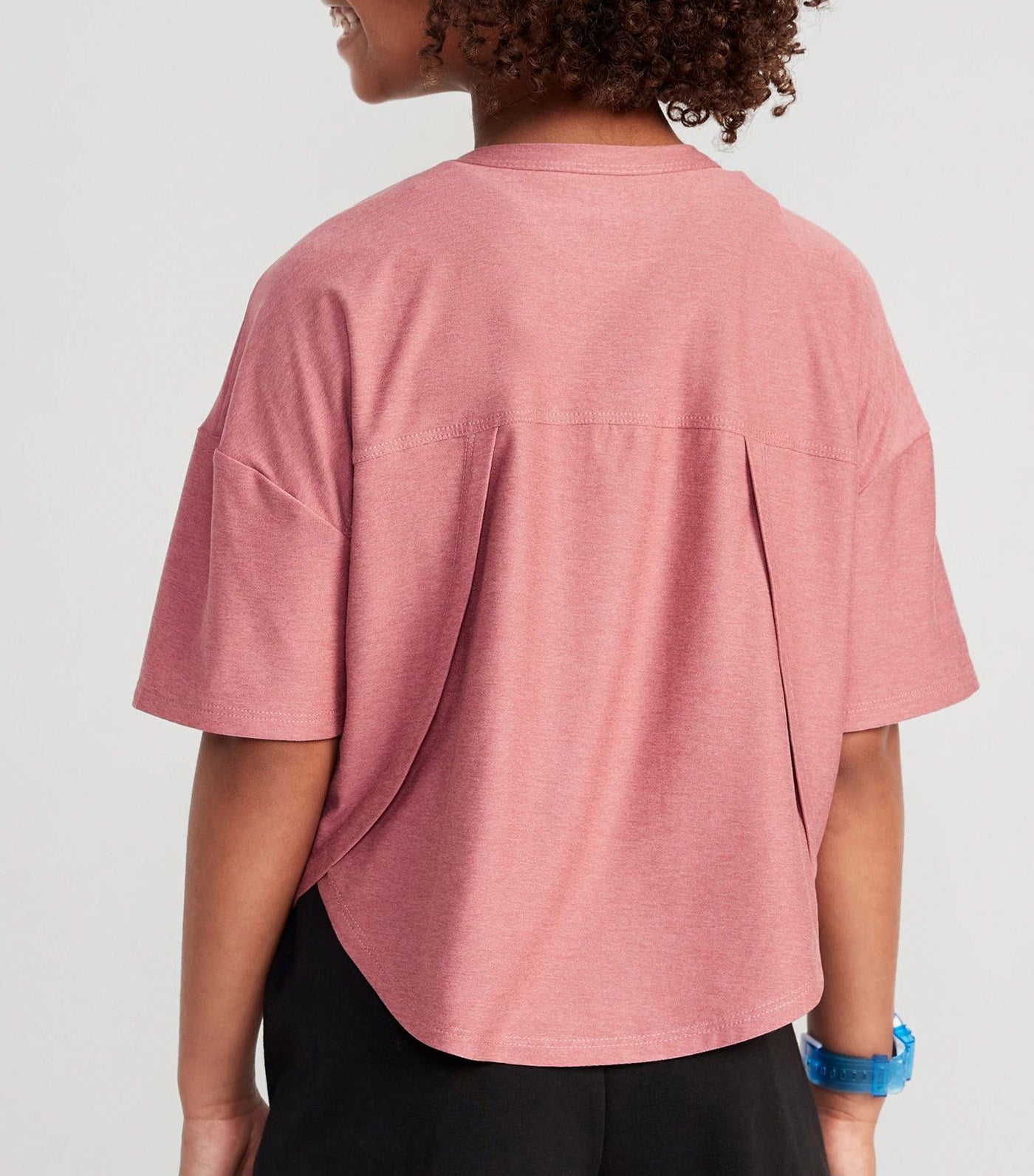 Cloud 94 Soft Go-Dry Cool Cropped T-Shirt for Girls - Rosebloom