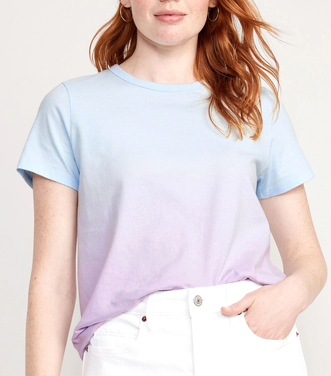 EveryWear Ombré T-Shirt for Women Blue Ombre