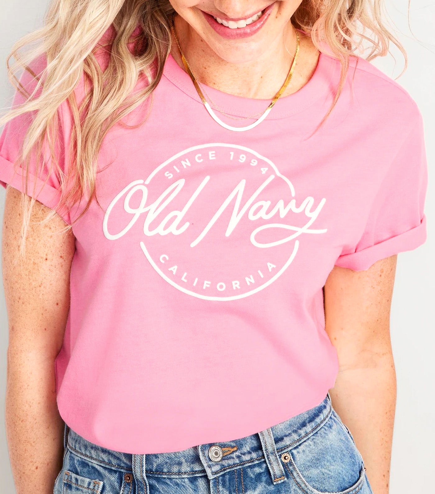 EveryWear Logo Graphic T-Shirt for Women Pink Edge Neon Poly