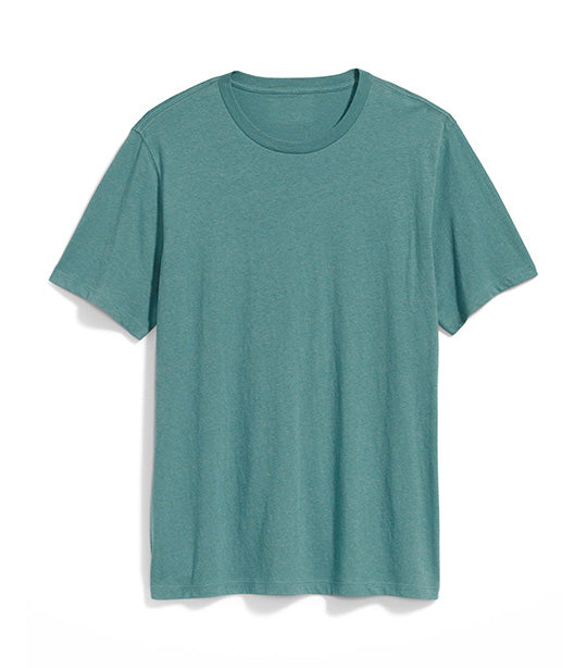 Slub-Knit T-Shirt for Men Swaying Palm