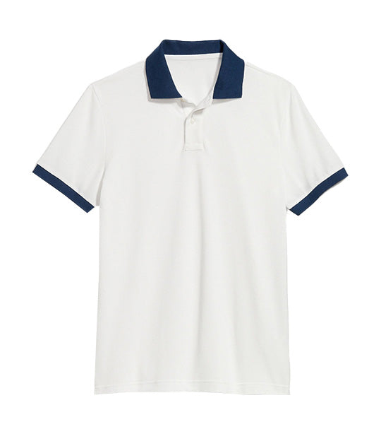 Classic Fit Pique Polo for Men Obscure Night