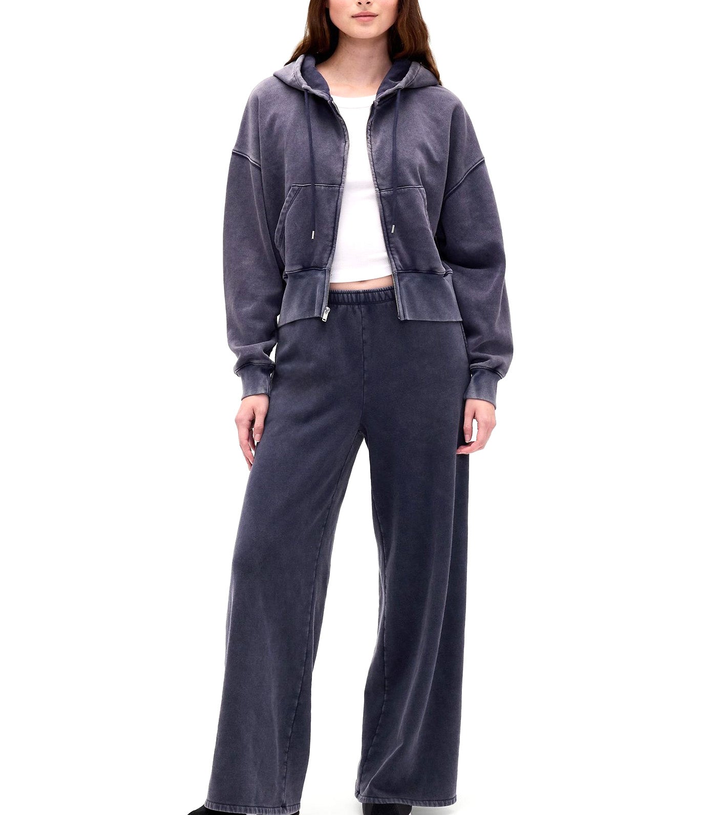 VintageSoft Baggy Wide-Leg Sweatpants