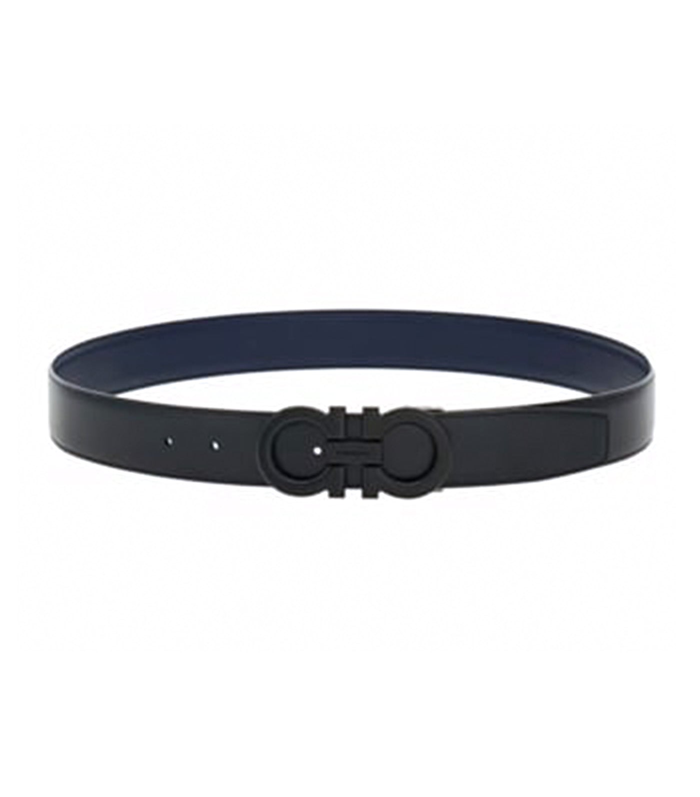 Reversible Adjustable Gancini Belt Calfskin