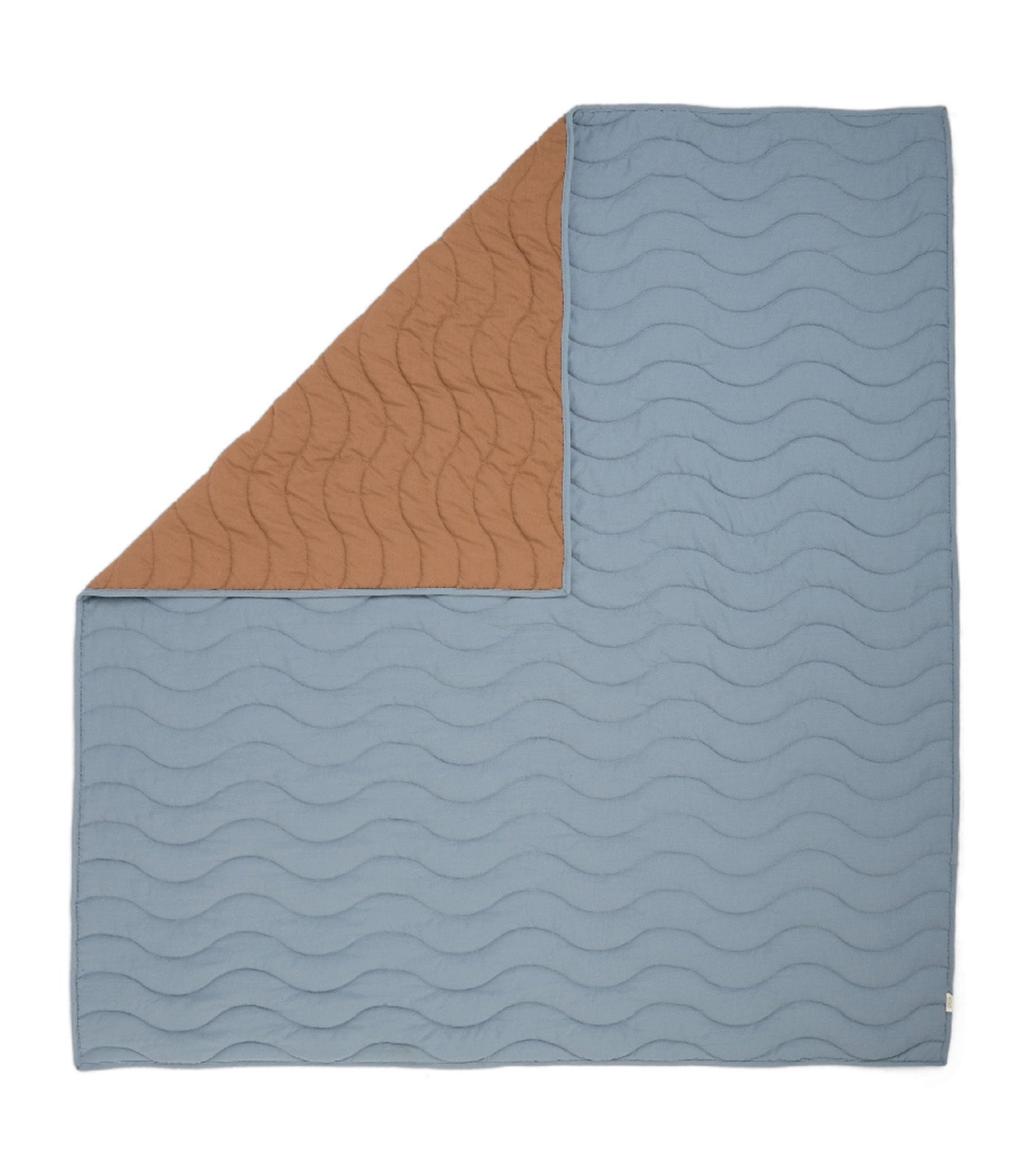 Quilt (3 Tog) - Blue Mustard Wave