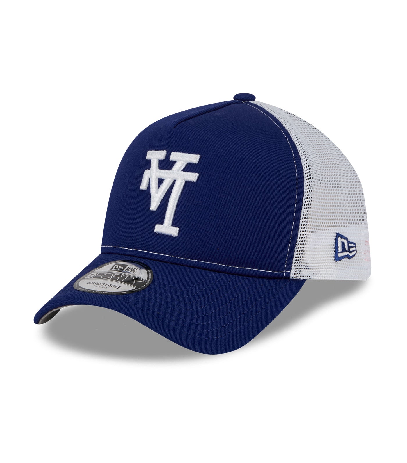Los Angeles Dodgers 9FORTY A-Frame Foam Trucker Cap Dark Royal/ White