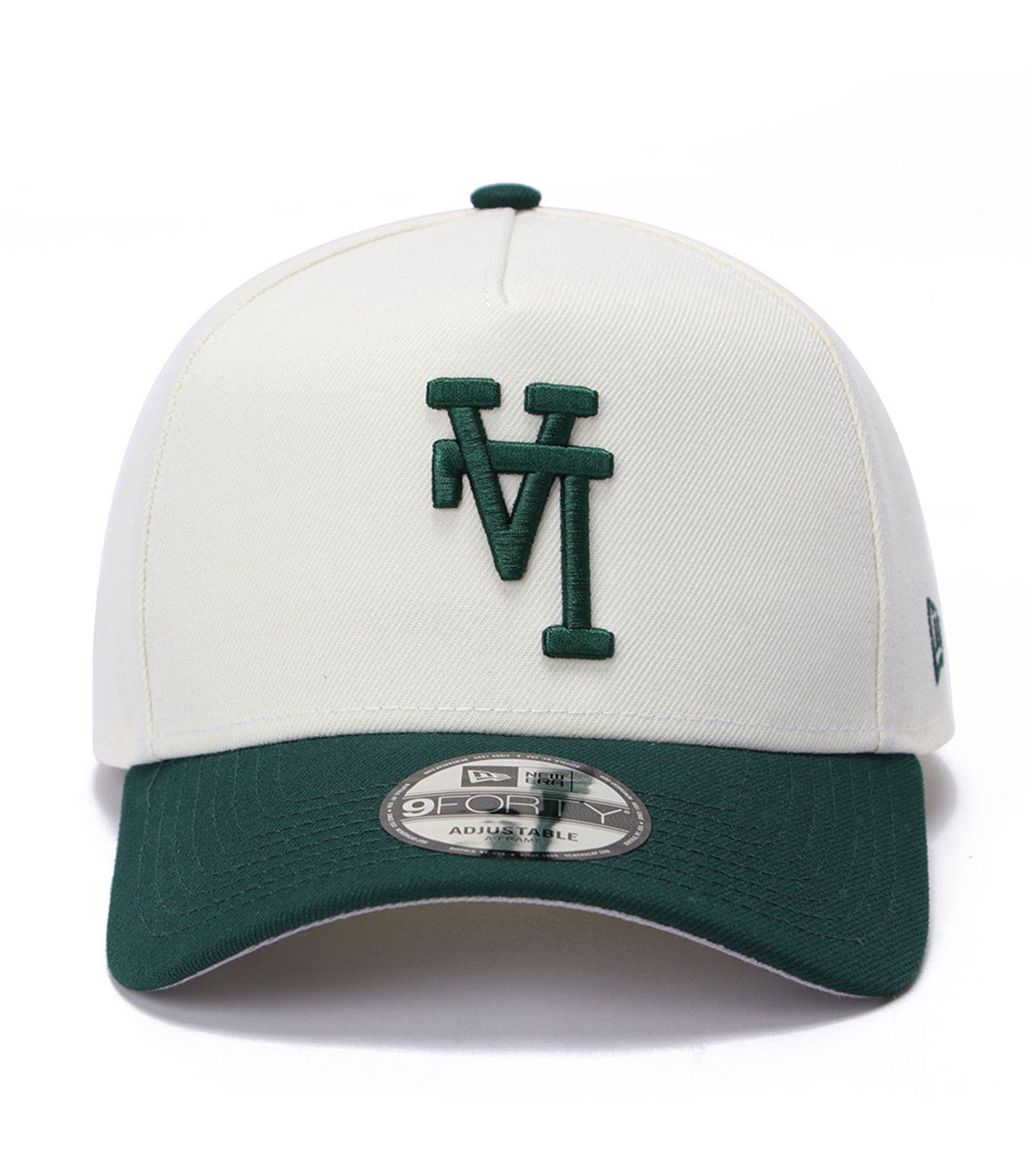 Los Angeles Dodgers MLB Upside Down 9FORTY Snapback Cap Chrome/Dark Green