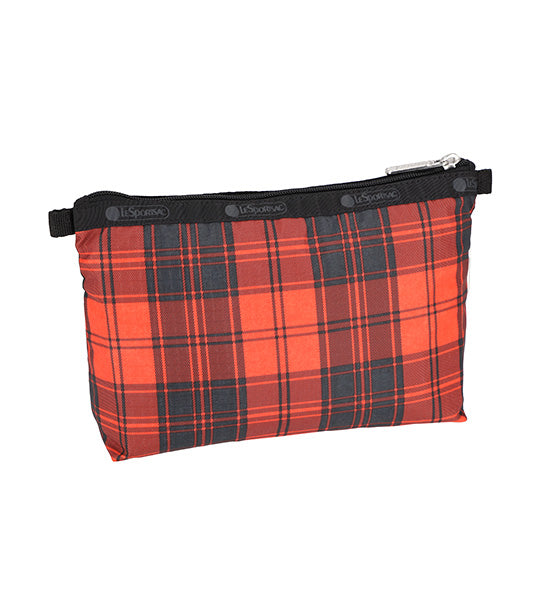 Red tartan clutch online bag