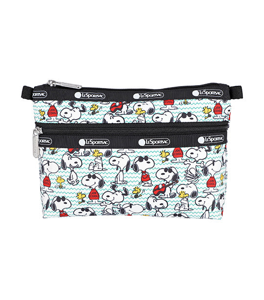 LeSportsac x Peanuts Cosmetic Clutch Snoopy and Woodstock